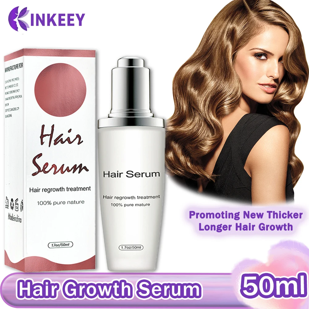 Hair Growth Serum Fast Hair Growth Treatment for Thick Longer Hair Prevent Hair Loss Damaged Scalp Repair frizzy Hair Care 50ml