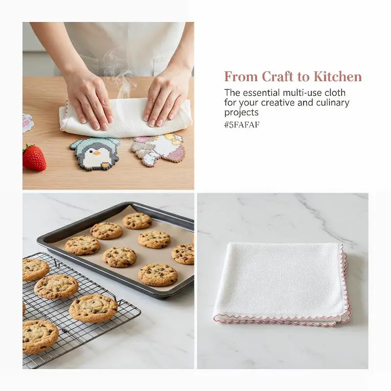 Flash Ironing Cloth Towel Fabric Reusable Adient Perler Beads Baking Cloth