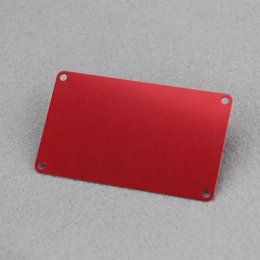 3pcs Black Blue Red Pad Printing Anodized Aluminum Sheet Blank Steel Plate Processing Custom Blank Mirror Laser Engraving Board