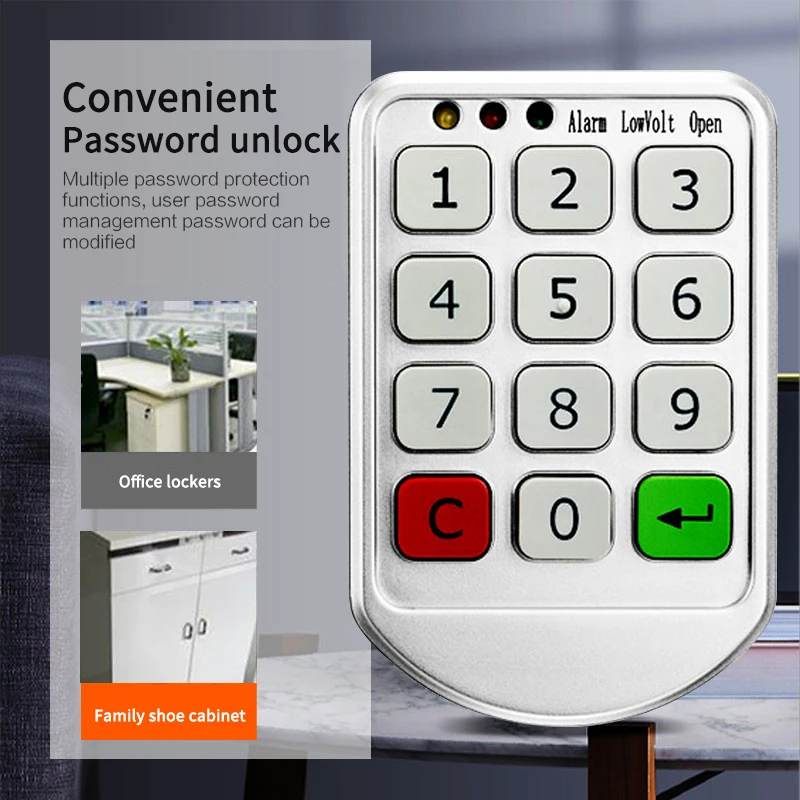 

Intelligent Cabinet Lock Electronic Password Keypad Lock Digital Combination Code Lock For Cabinet/door With Digital Combination