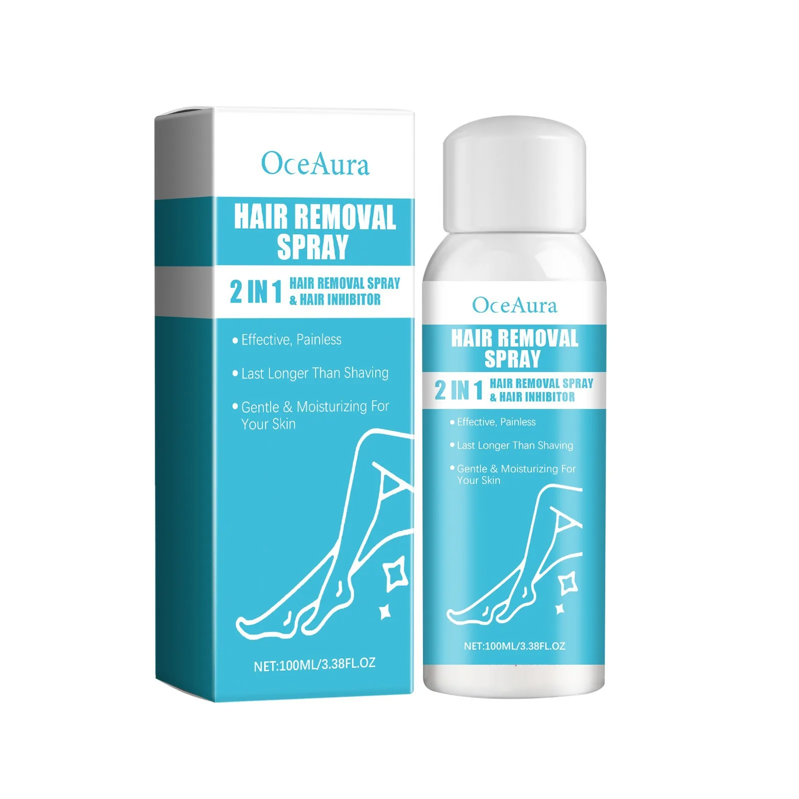 Natural Painless Hair Removal Spray Easy Remove Body Armpit Leg Private Hair Soften Slow Hair Growth Inhibitor Depilatory Cream