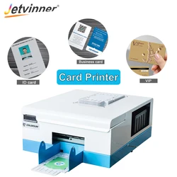 Jetvinner Automatic ID Business Card Printer PVC With 60pcs PVC Card for PVC Card Tray Professional VIP Card Printer Machine