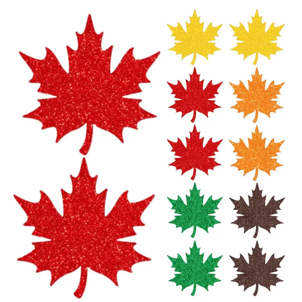 20 Pcs Maple Leaf Cards Writeable Thanksgiving Party Decoration Festive Fall Harvest Paper Leaves Tags Table Mats