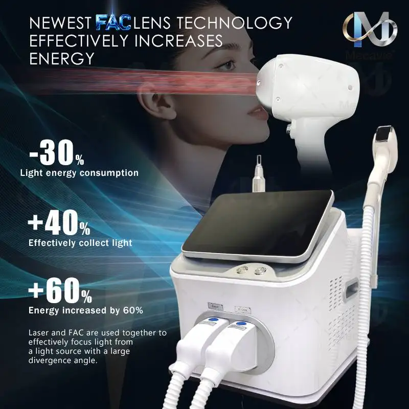 Diodelaser en Picosecond Laser 2 in 1 808 Diodelaser Ontharing Tattoo Removal Machine met 4 golflengte 755 808 940 1064nm