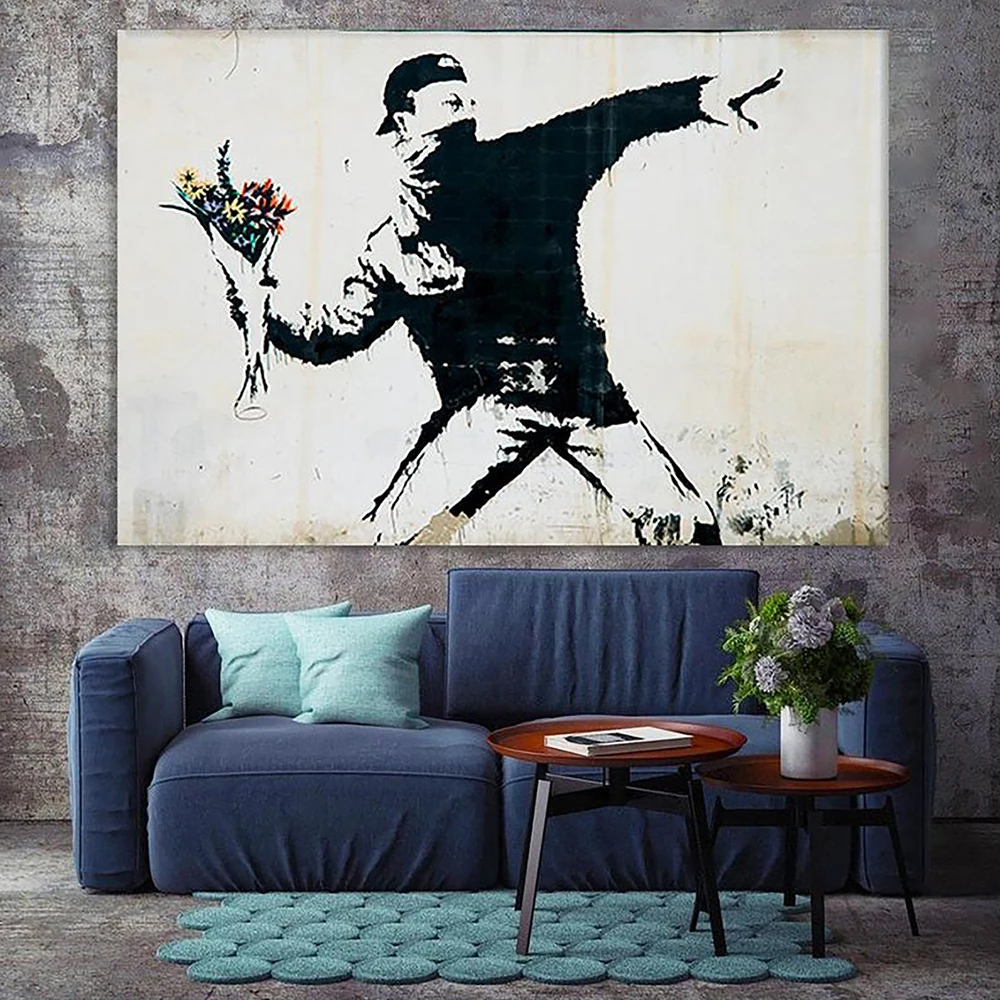 Banksy Street Art Newest Posters and Prints Vintage Canvas Painting Modern Wall Art Living Room Decoration Home Decor Cuadros