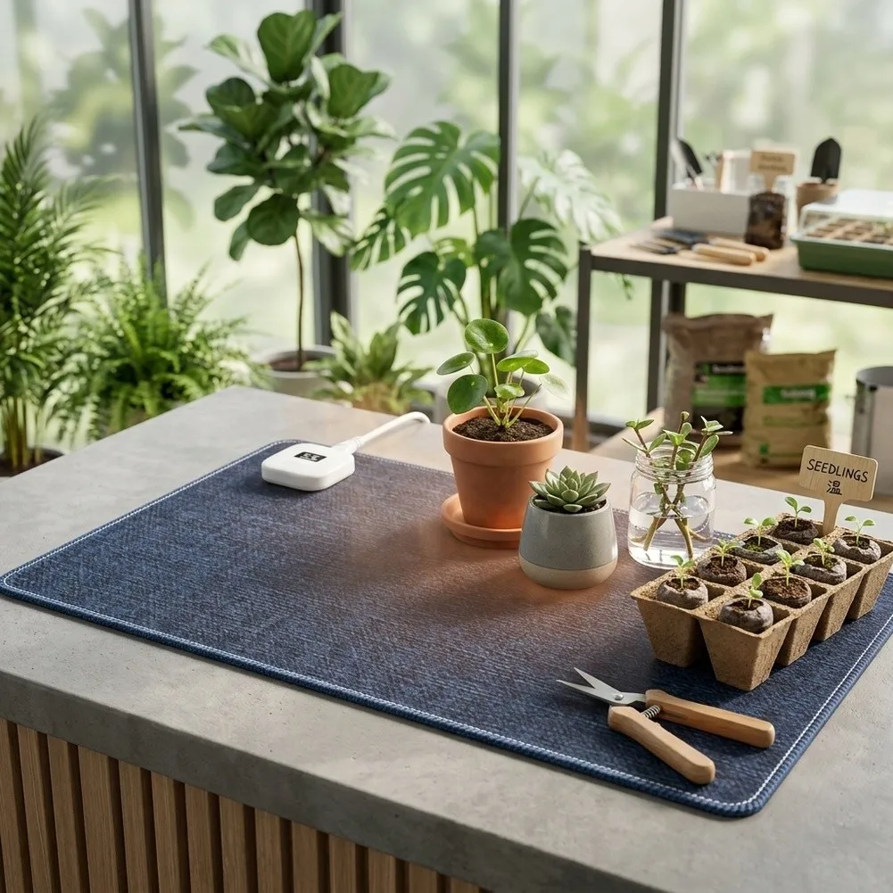Heated Desk Pad with Heat-Up Function and Overheat Protection for Comfortable Hand Warming in Cold Environments