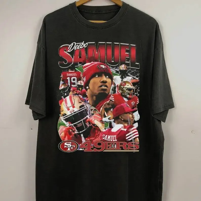 Vintage 90S Graphic Style Deebo Samuel Anime Graphic T-shirts for Men Clothing Women Tees High Quality 100%Cotton Short Sleeve