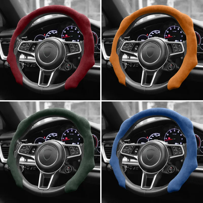 Steering Wheel Cover suitable for tumbled fur BMW Mercedes-Benz Audi Volkswagen Honda Universal Sports Steering Wheel Cover Case