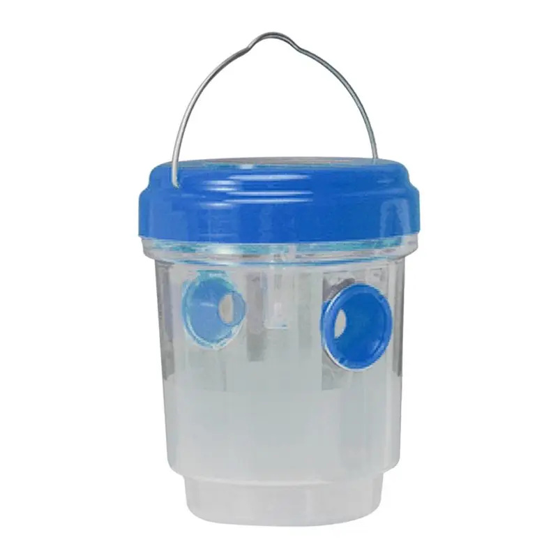PZHI Solar Powered Wasp Trap Outdoor Hanging, Non-Toxic Bee Hornet Catcher, Double-Room Design, LED Light, Effective Insect