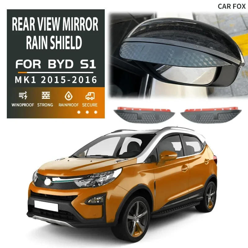 Image 7: Pour BYD S1 S2 rétroviseur pare-pluie, rétroviseur pour protection contre la pluie
