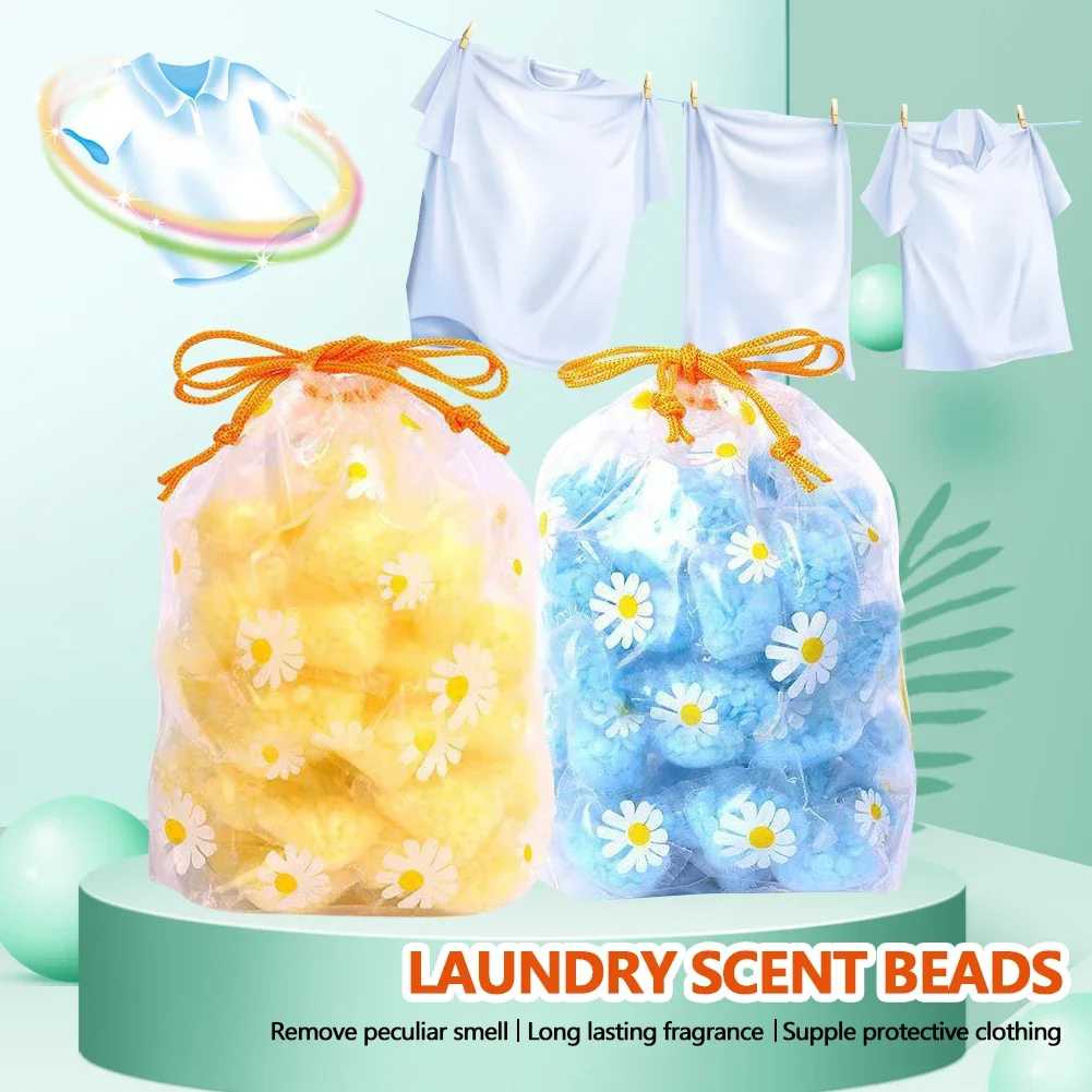 10Bag/Lot Magic Laundry Scent Beads Granule Clean Clothing Increase Aroma Refreshing Supple Water Soluble Aromatherapy Burst New