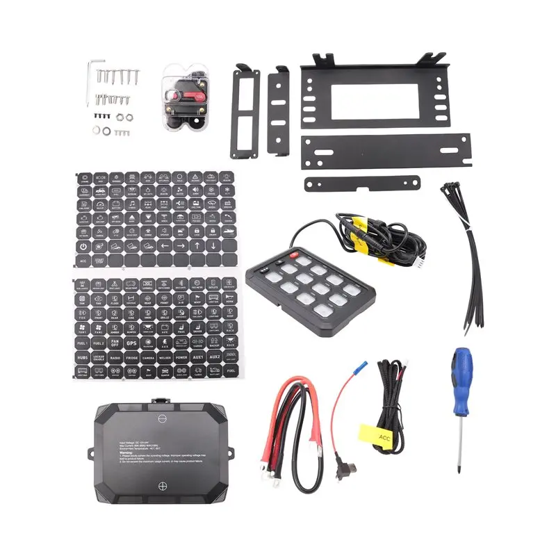 

AEA6-12 Gang Switch Panel RGB Switch Pod 12V Switch Panel For Car Truck Offroad RV Van SUV UTV ATV