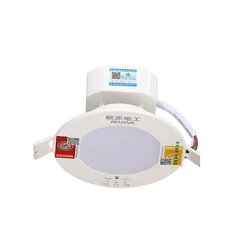 Noodlamp Verzonken Noodlicht Huis Stroomuitval Led Downlight Infrarood Bewegingssensor Bouwen Batterijverlichting 200-240V