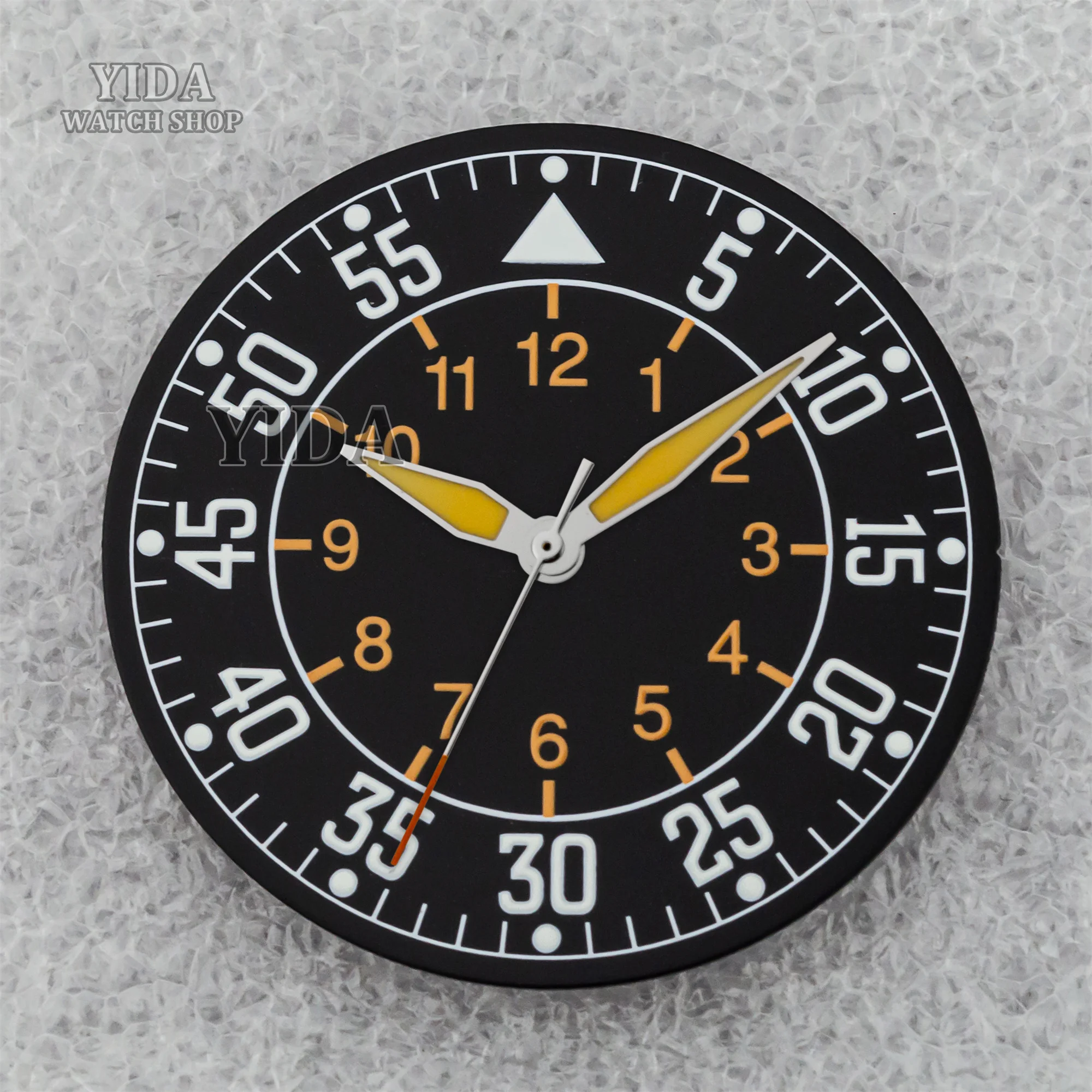 NH35 Watch Dial Hands 36mm Green Luminous Face Pointers for Mark XX fit NH35 NH36 Movement Watch Replacement Parts Accessories