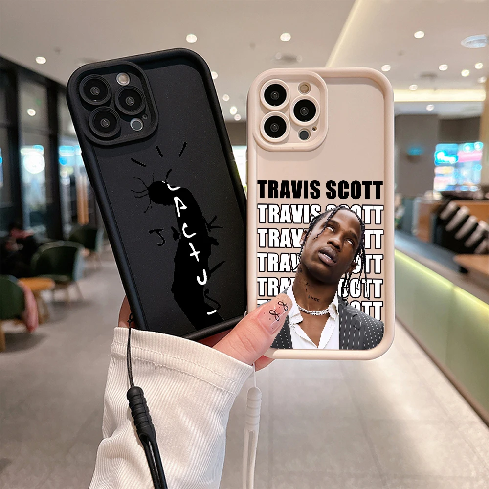 American Rapper Y-Travis S-Scott SCactus Jack Phone Case for Huawei P20 P30 P40 P50 Mate Pro Nova TPU Back Cover With Hand Strap