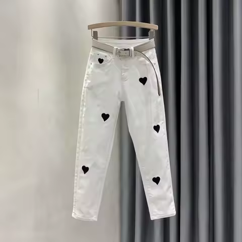 Spring Autumn New 2025 Denim pants Women's High-Waisted Harem pants Jeans Korean Joker Trend Loose Casual Cowboy Pants Female