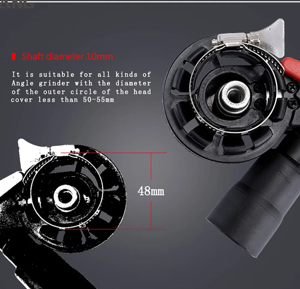 SI FANG Sander Machine Sanding Belt Adapter Head for Electric Angle Grinder Woodworking - Includes Multiple Sanding Belts