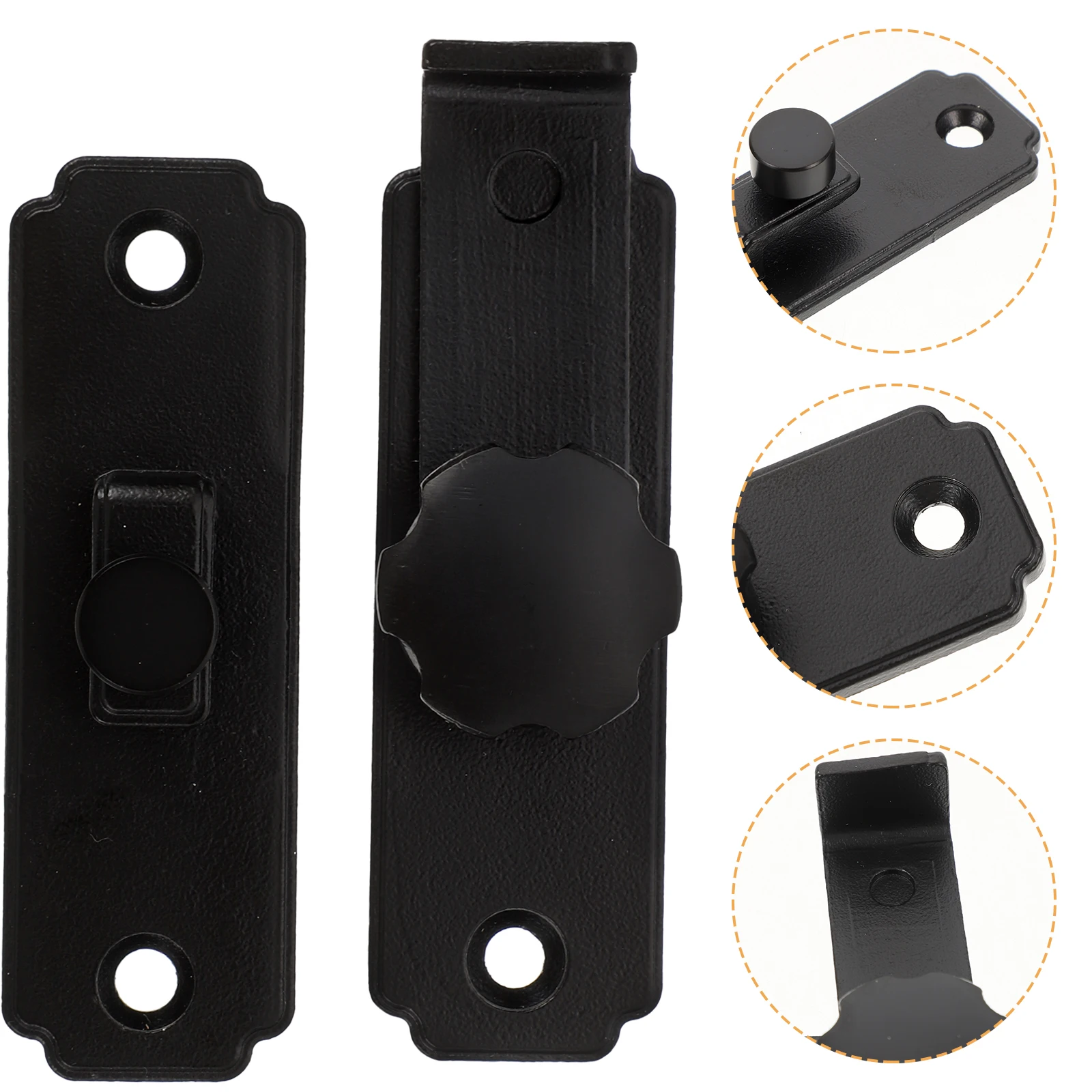 

Stainless Steel Gate 180 Degree Heavy Duty Latch For Wooden Fence Durable Security Latch For Garage Bathroom Barn Clasp Sliding
