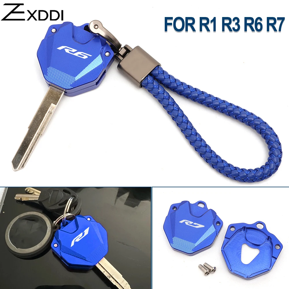 2024 For YAMAHA YZF R1 R3 R6 R7 R25 R125 YZFR7 YZFR6 YZFR3 YZFR1 Motorcycle Key Case Key Chain Key Shell Cover ring accessories