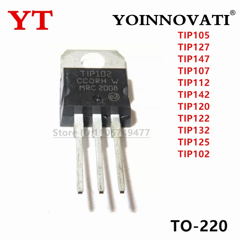 20PCS TIP105 TIP127 TIP147 TIP107 TIP112 TIP142 TIP120 TIP122 TIP132 TIP125 TIP102