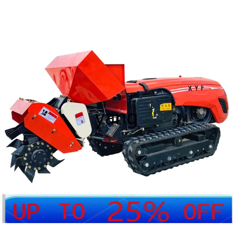 LTT Multi-Function Pastoral Management High Horsepower Crawler Orchard Remote Control Rotary Tiller