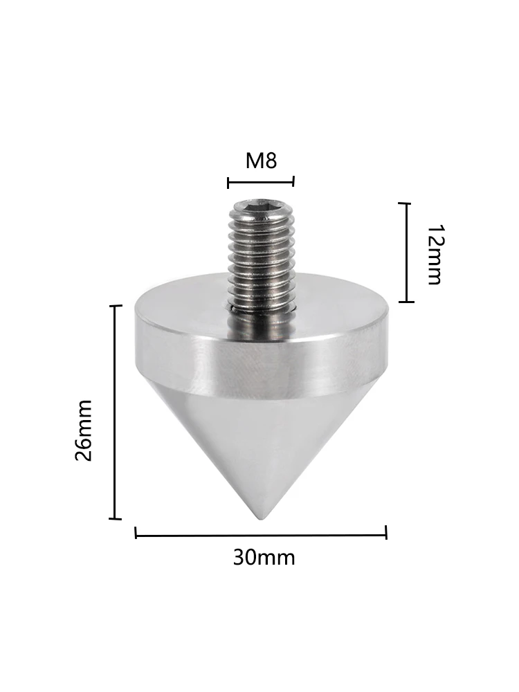 HiFi Audio 316 Stainless Steel Speaker Amplifier Rack Stand Isolation Damping Feet Pad Nail Shock Spikes Cabinet Tripod