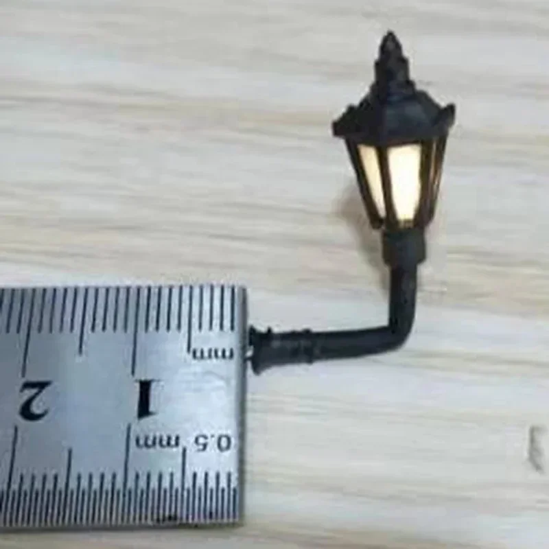 10 Stücke HO Maßstab HO Maßstab 1:100 Modell Eisenbahn 3 V LED Straßenlaterne Wandleuchte Eisenbahn Für Home Ornament Laternenpfahl Wandleuchten