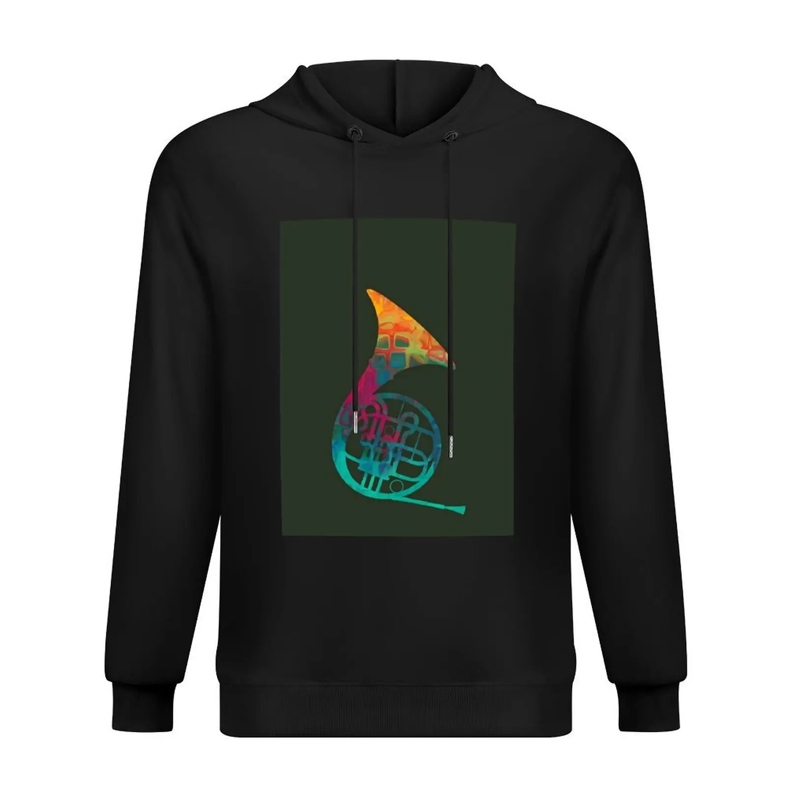 French Horn Hoodie korean clothes aesthetic clothing fashion men male clothes hoodie man