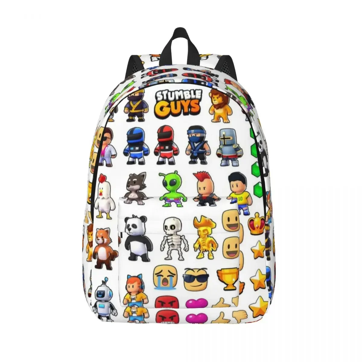 Stumble Guys Pattern Backpack for Men Women Cool Student Work Daypack Cartoon Game College Canvas Bags Outdoor