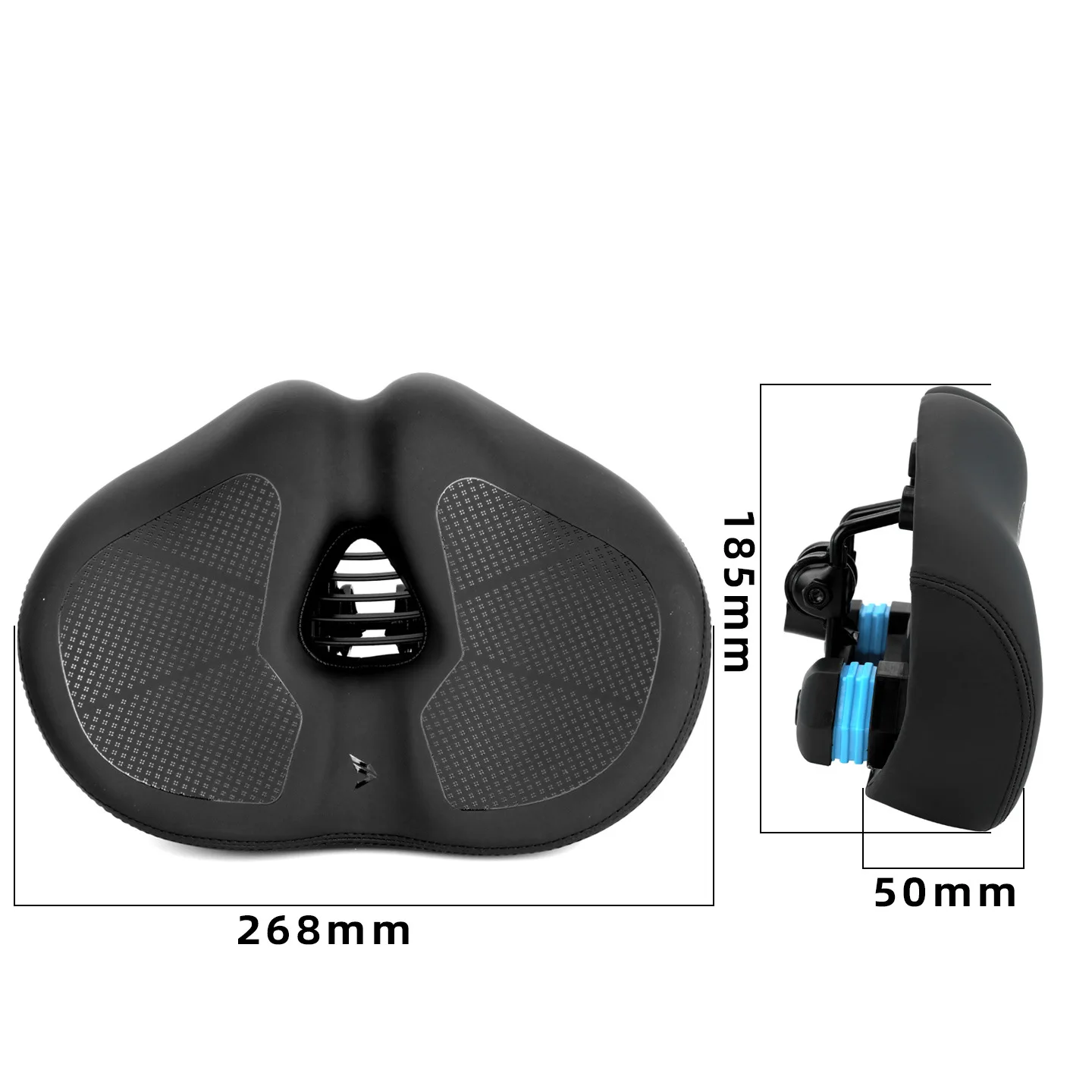 

Bike Seat Cushion for Men Women Padding Wide Suitable for City Electric Stationary Bikes Compatible with Peloton Bikes Winged