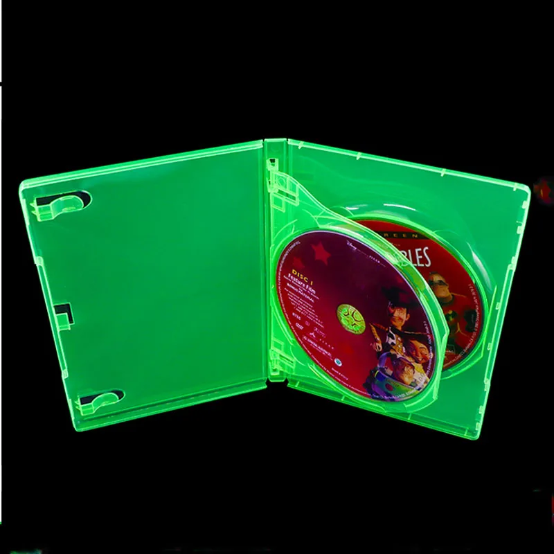 PP Plastic double disc CD box For Xbox one/360 game storage disc packaging protective Case