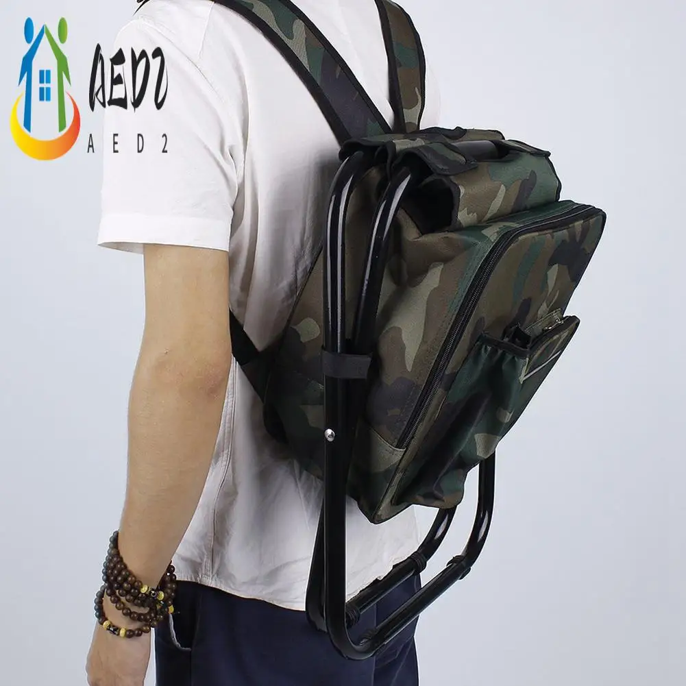 

AED2-складной табурет, портативный табурет с мешком для льда, складной стул для кемпинга, табурет, рюкзак с охладителем, изолированная сумка для пикника