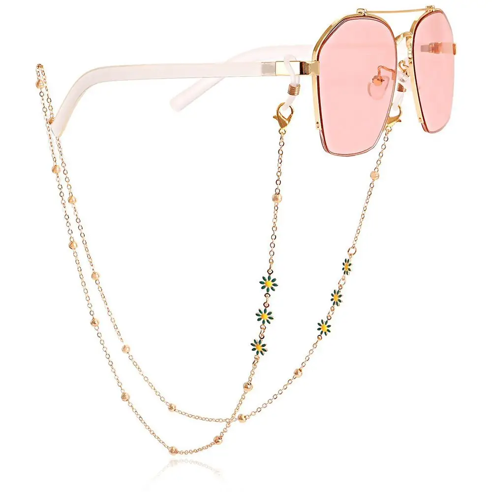 

Adjustable Cute Decoration Fashion Simple Colorful Flower Mask Chain Eyewear Accessories Sunglasses Chain Eyeglasses Lanyard