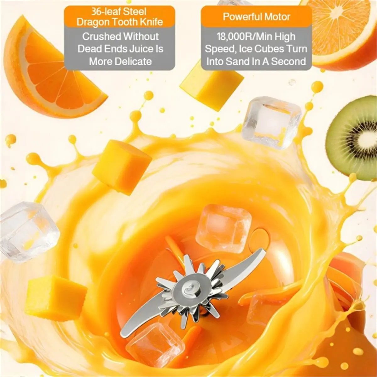 update. update. Portable Blender USB Rechargeable Juicer Cup Multifunctional Ice Crushing Mixer for Home Travel Personal Fruit Juice - Aliexpress Deal
