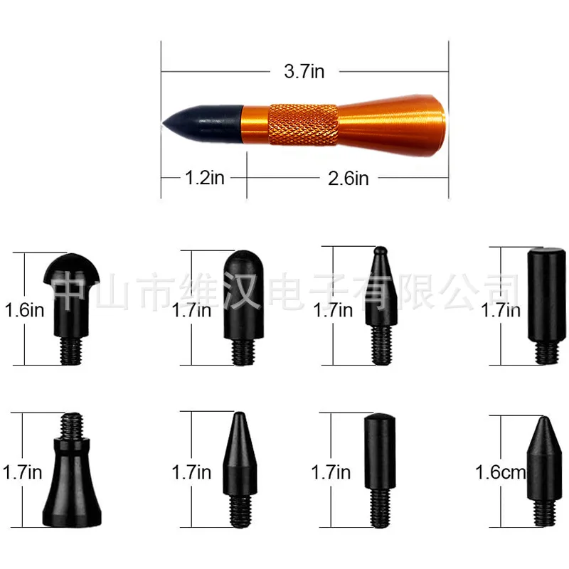 11Pcs Dent Repair Tool Kits Paintless Dent Removal Tap Down Tools Dent Rubber Hammer Auto Body DIY Dent Fix Tools