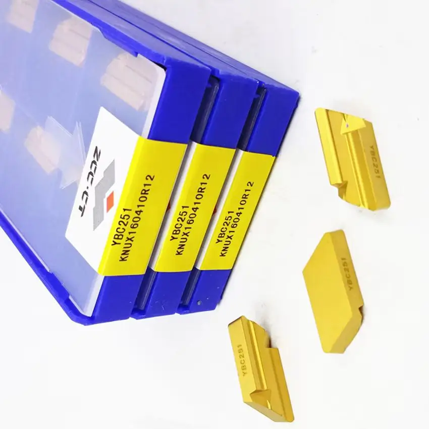 

KNUX160410R11 YBC251/KNUX160410L11 YBC251/KNUX160410R12 YBC251/KNUX160410L12 YBC251 ZCC.CT CNC carbide inserts 10pcs/box