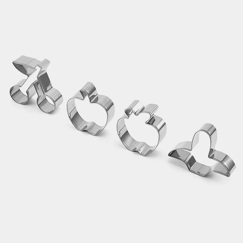 

12 Pcs Fruit Stainless Steel Biscuit Mold Father Grape Ring Cookie Cutters Sugar