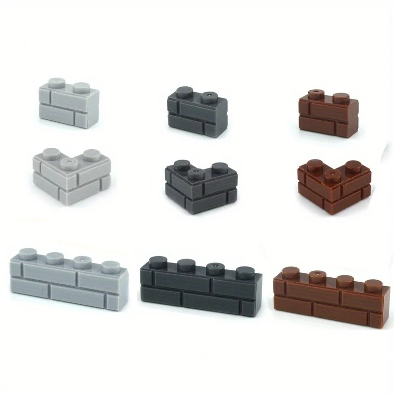DIY Building Blocks Thick Wall Bricks 1x2 1x3 1x4 Dots Bulk Accessories DIY Building Blocks Compatible Small Particles Education