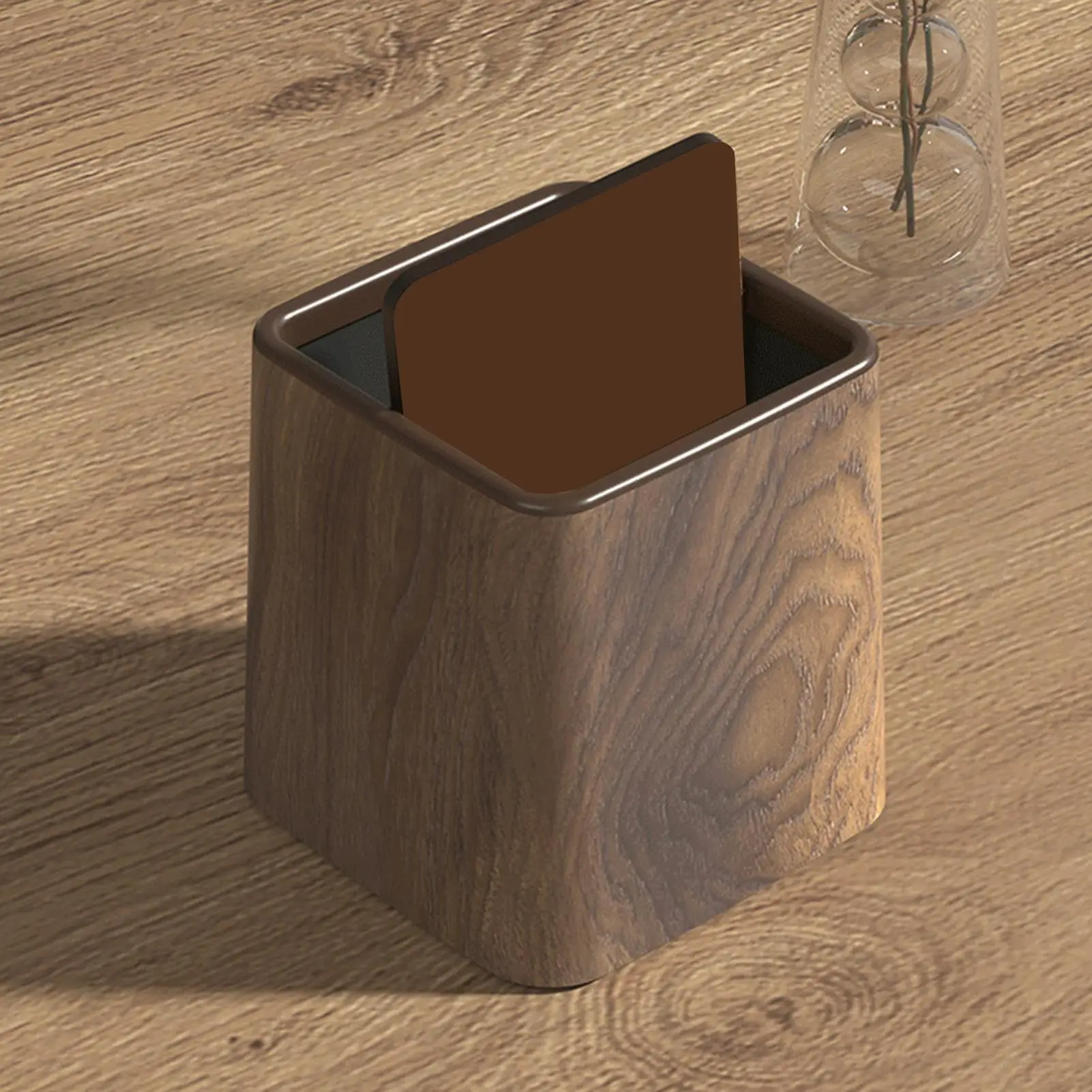 Bedroom Garbage Can Retro Decor Lidded Container Wastebasket Lid Container Small Garbage Can Desk Trash Bin Bedroom Bathroom
