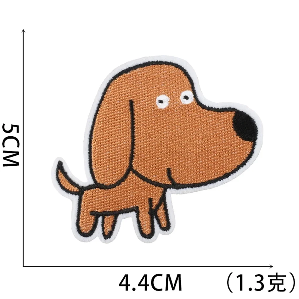 衣類用刺embroideredパッチ,50枚,アイロンパッチ,柴犬服ステッカー,熱接着剤アップリケ,可融性縫製