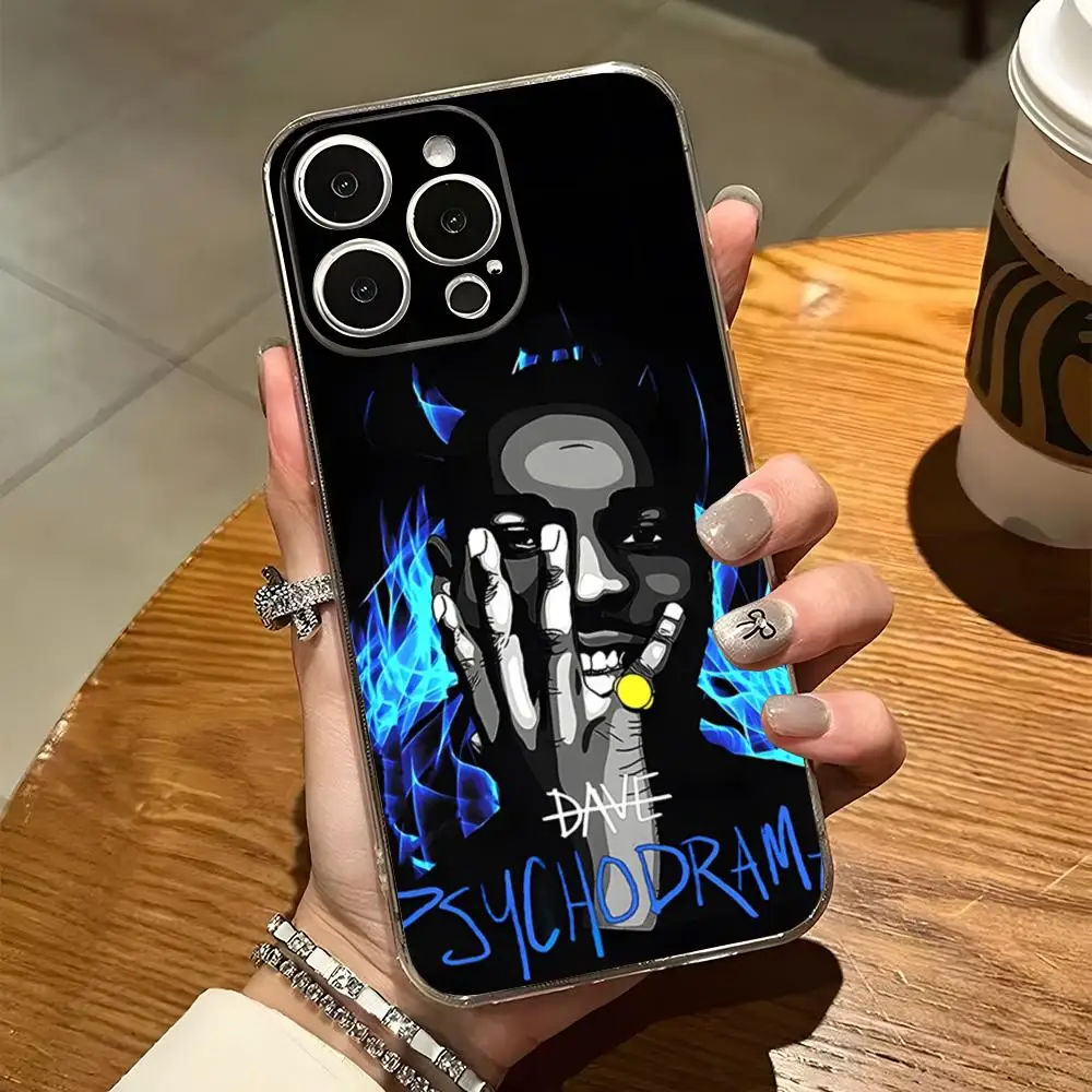 Dave Psychodrama Rapper Phone Case For Iphone 15 Pro Max 14 16 Plus 11 12 Mini 13 Pro 7 8 X XR XS SE Transparent Back Cover