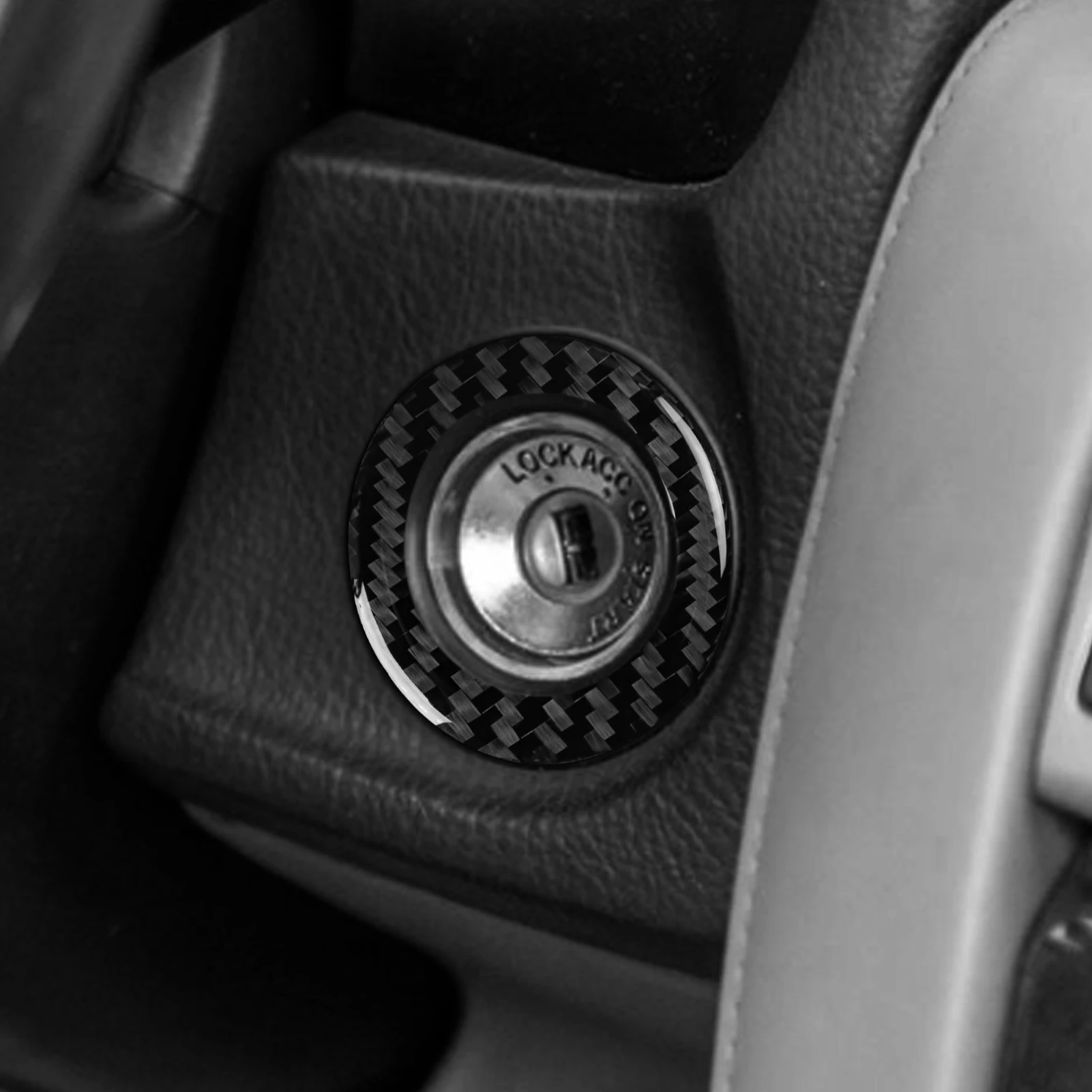 For Lexus SC 430 Z40 2002-2010 Carbon Fiber Key-activated Ignition Switch Panel Cover Trim Car Accessories Decoration Sticker