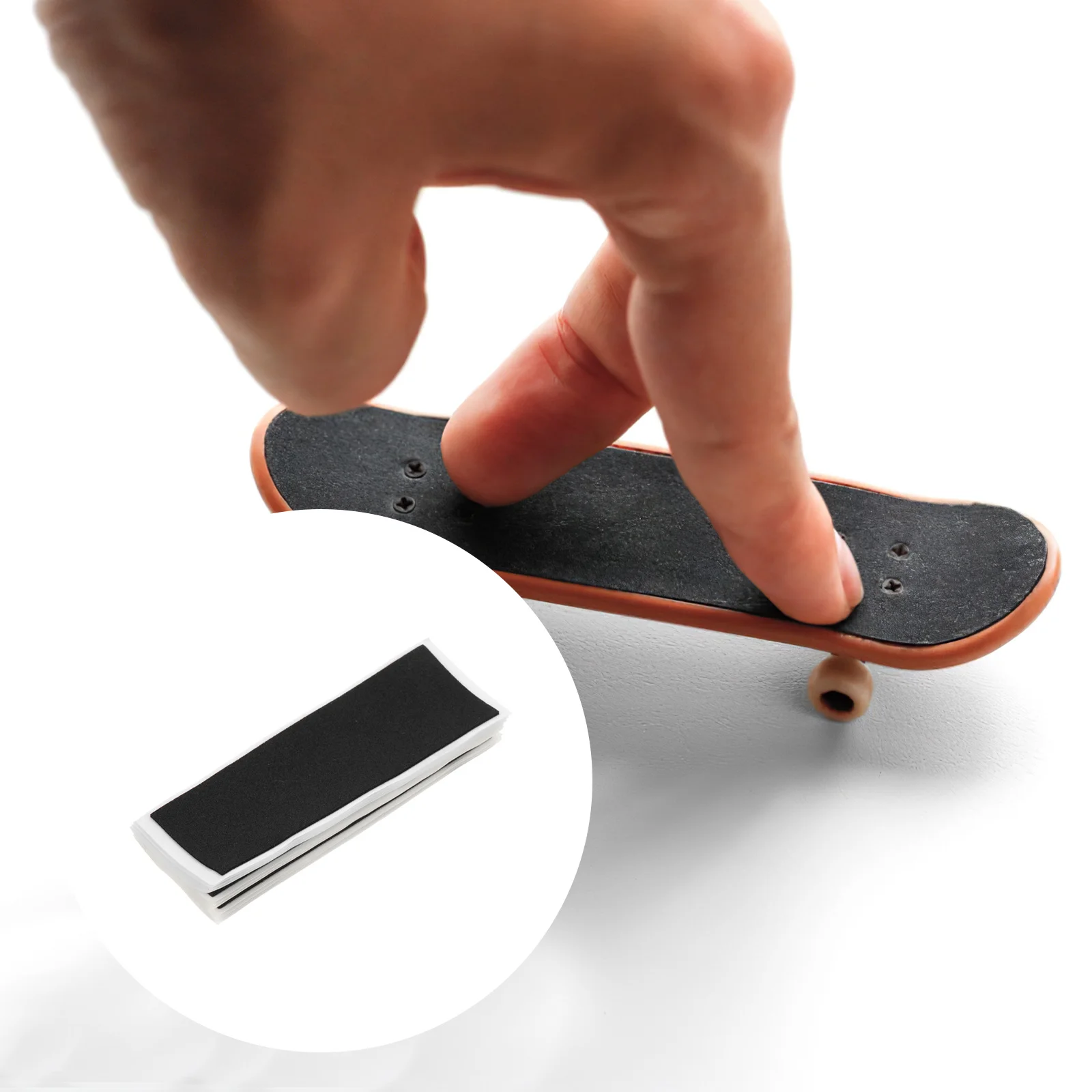 10 個フィンガースケートボードステッカー滑り止めフォームグリップテープ柔軟な強力な接着剤長持ち楽しい DIY カスタマイズアクセサリー