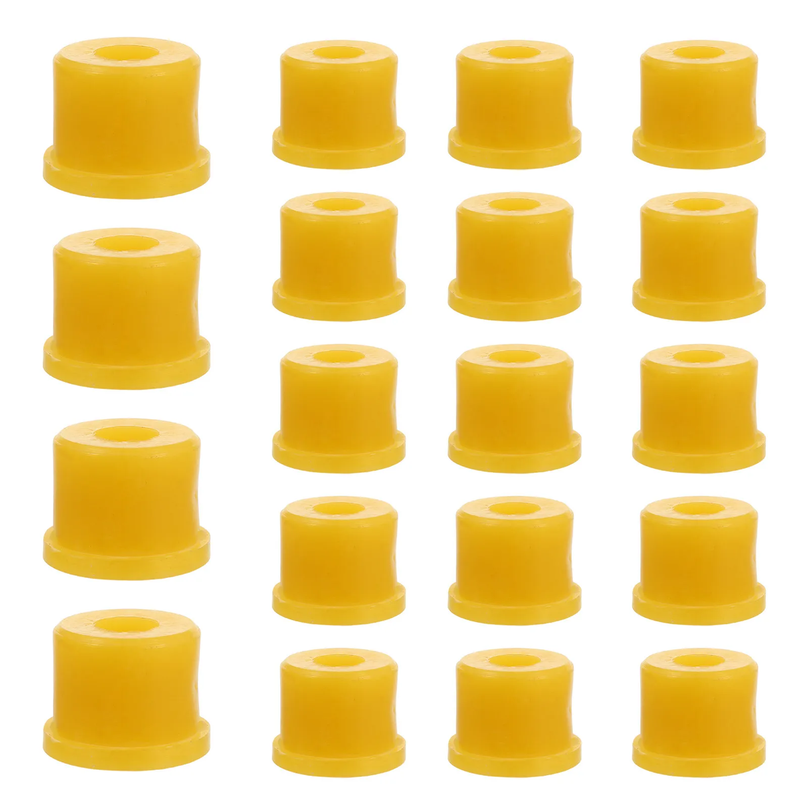 

30Pcs Shock Absorption Rubber Leaf Spring Bushing Kit Heavy-Duty Double Eye Spring Replacement for Electric Tricycle Motorbike