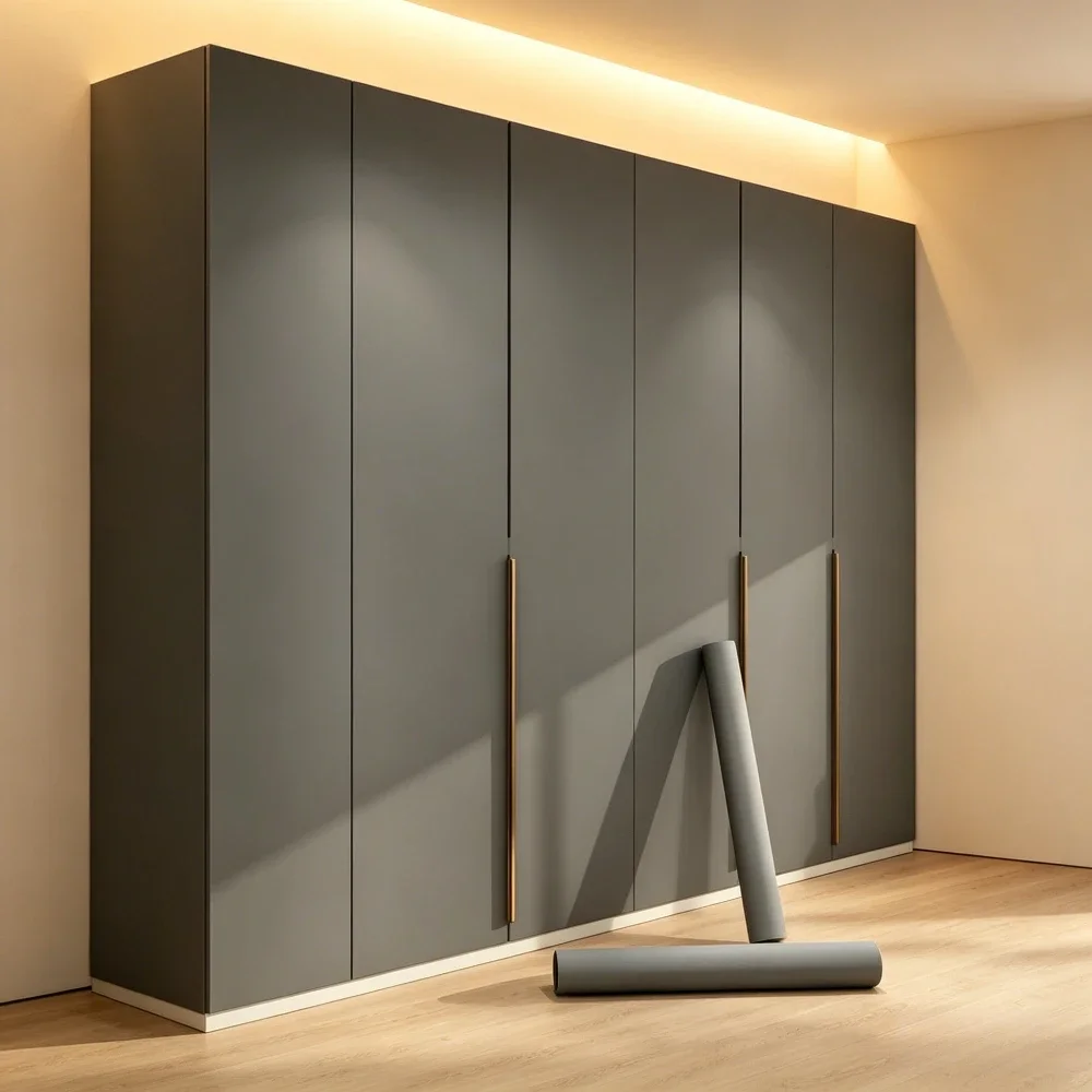 Self-Adhesive Wallpaper for Wardrobe Renovation Waterproof Stickers for Cabinets and Walls Washable Old Furniture Renovation