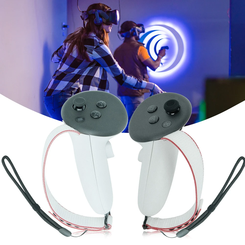Accessories Pack Battery Cover Adjustable Active Straps Metal Ring Buckle Lens Cloth Joystick Caps for Meta Quest 3 Controller