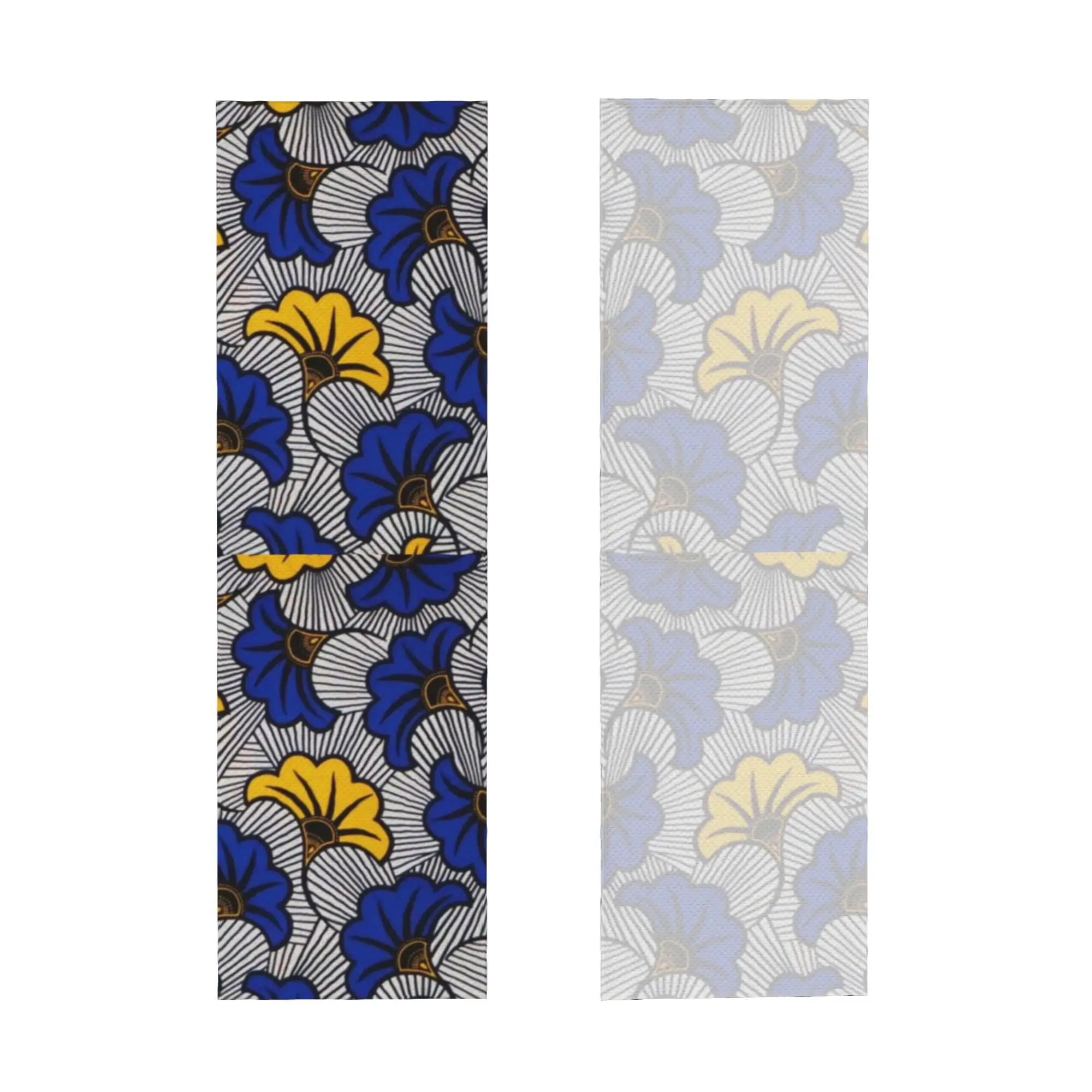Geometric Ankara Pattern Cold Exercise Towel Face Towel Quick Dry African Tribal Art Shower Breathable Cold Towel