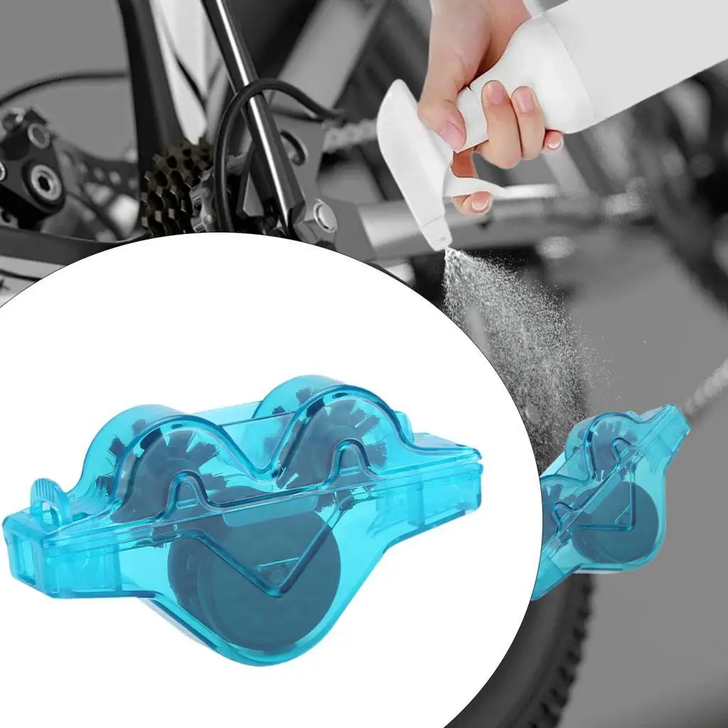 

Bike Chain Cleaner Chain Scrubber with Rotating Brushes Chain Cleaning Tool