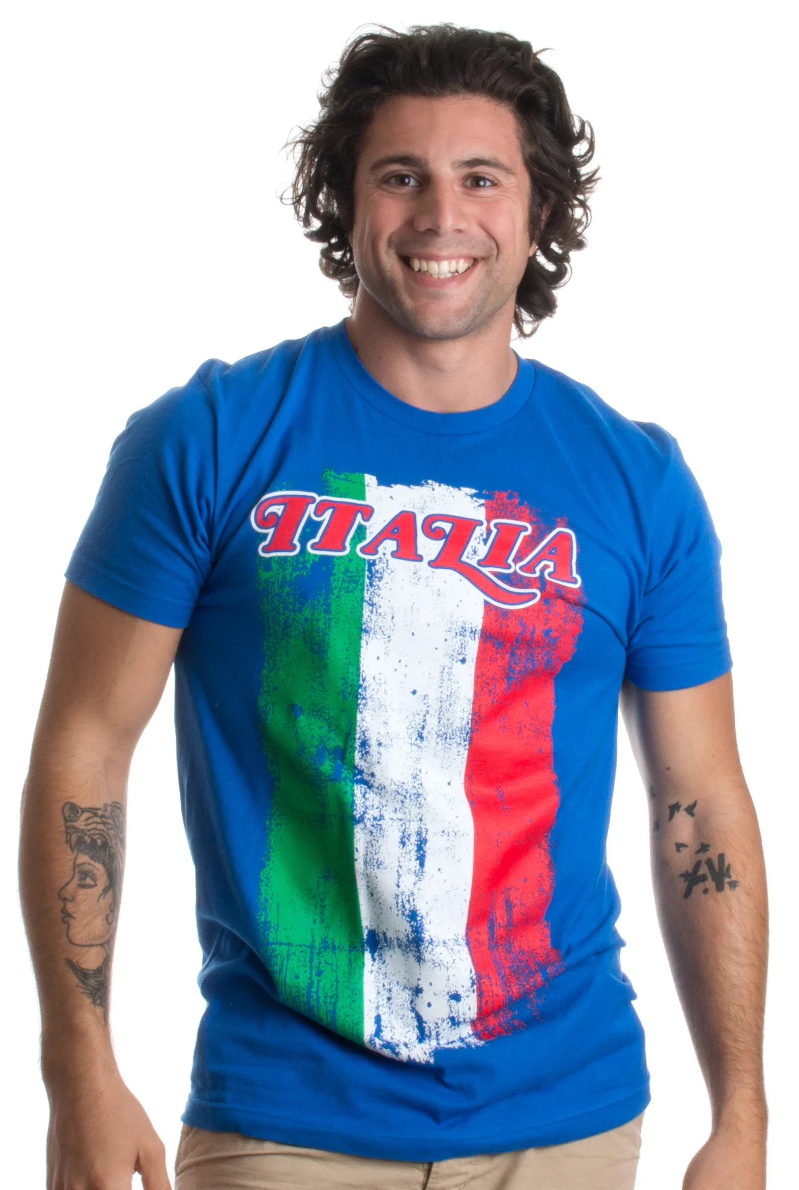 Italian Flag Italy Pride Italia T-Shirt 100% Cotton O-Neck Summer Short Sleeve Casual Mens T-shirt Size S-3XL