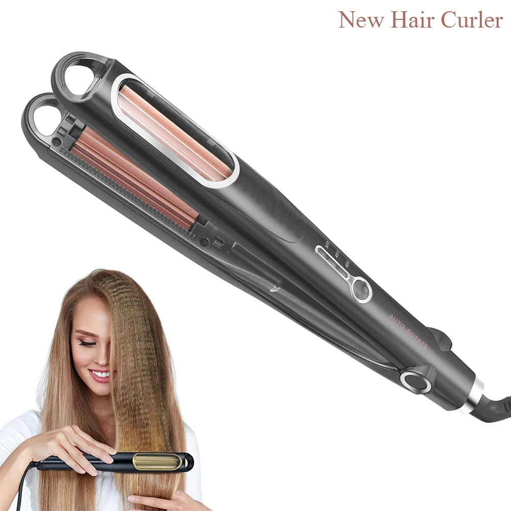 

Corrugated Effect Hair Curler Keratin Protein Automatic Corn Splint Ceramic Fluffy and Long-lasting Hold Wave Maker Styling Tool